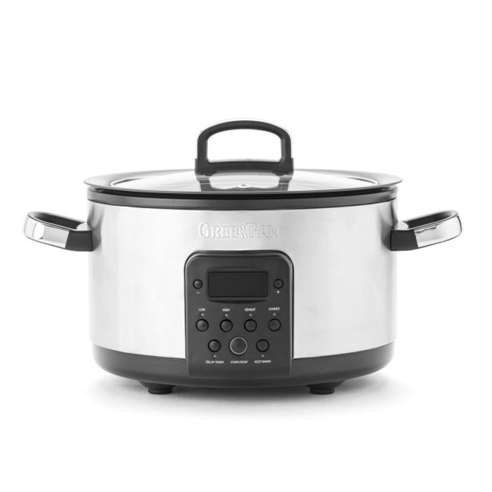 GreenPan Bistro Slow Cooker 3.7L  - Stainless Steel CC009535_1