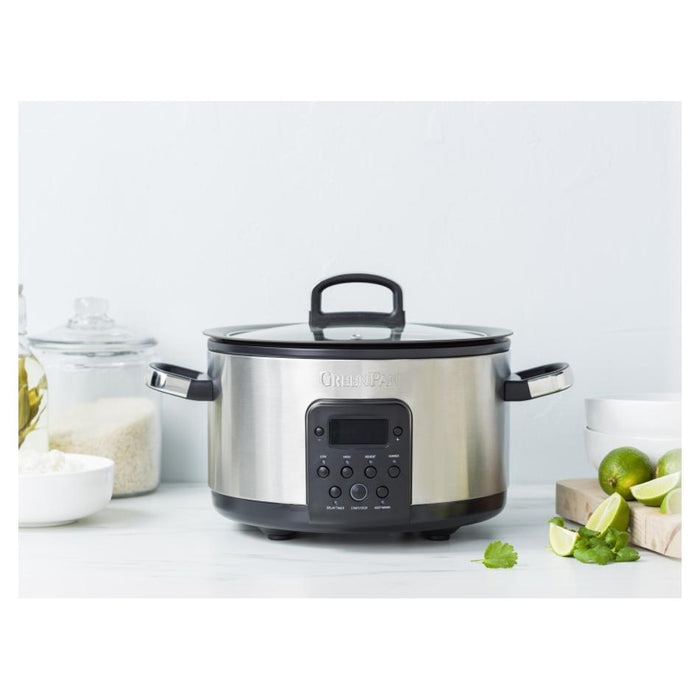 GreenPan Bistro Slow Cooker 3.7L  - Stainless Steel CC009535_5