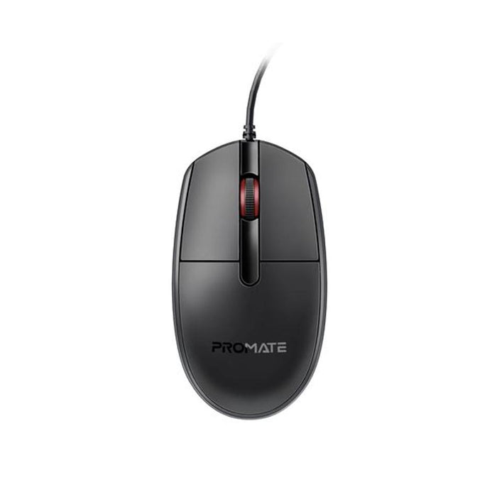 Promate 3-Button Wired Optical Mouse CM-1200