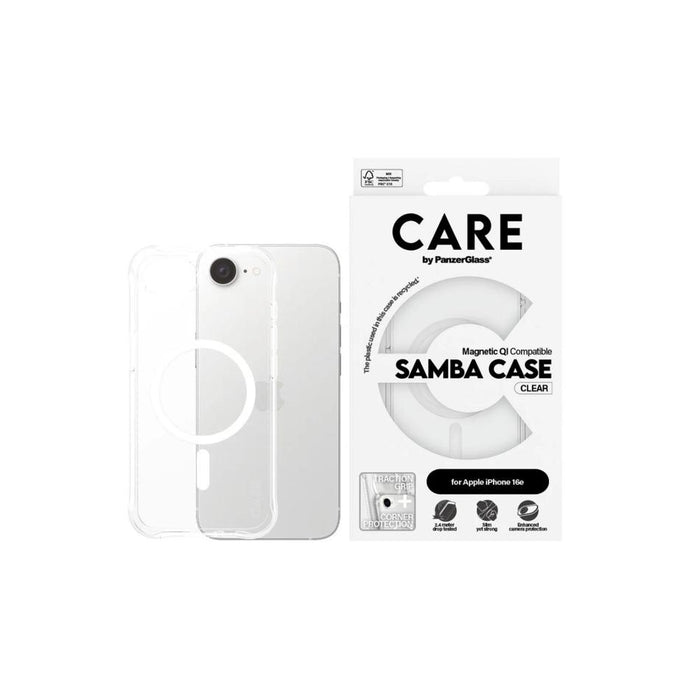 Cellnet by Panzer Samba Case (MS) iPhone 16e Clear CRRFLCMG29845_2