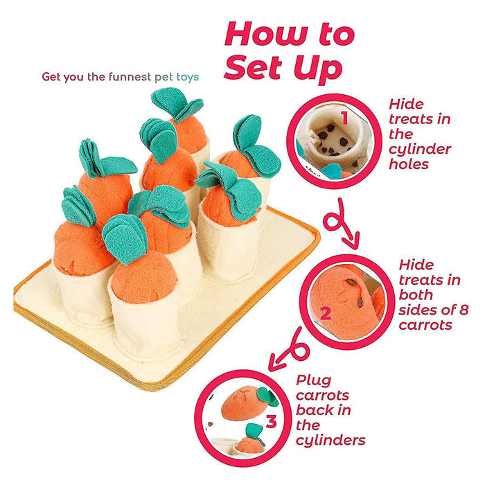 Doglemi Carrot Garden Dog Snuffle Toy / Mat 4