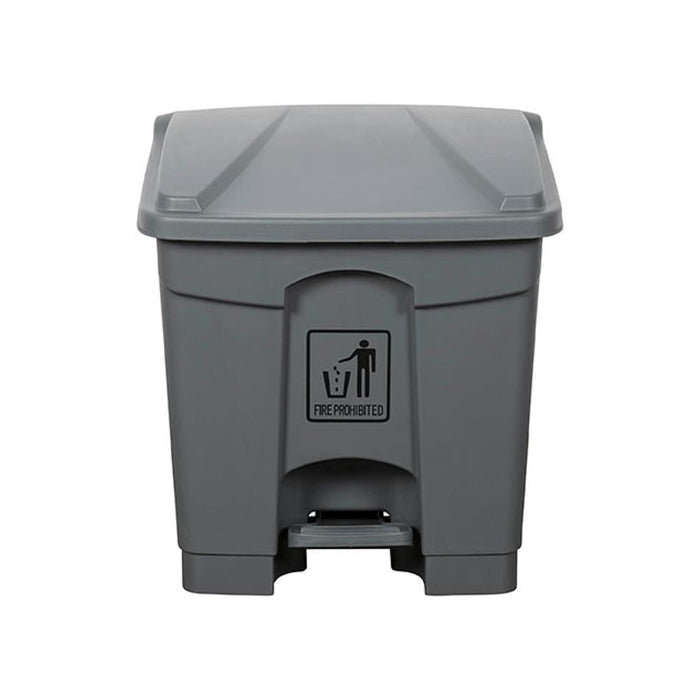 Cleanlink 30L Grey Pedal Rubbish Bin Model 12057_1
