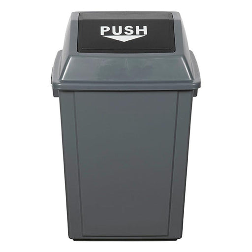 Cleanlink 40L Rubbish Bin with Spring Loaded Bullet Lid - Grey_1