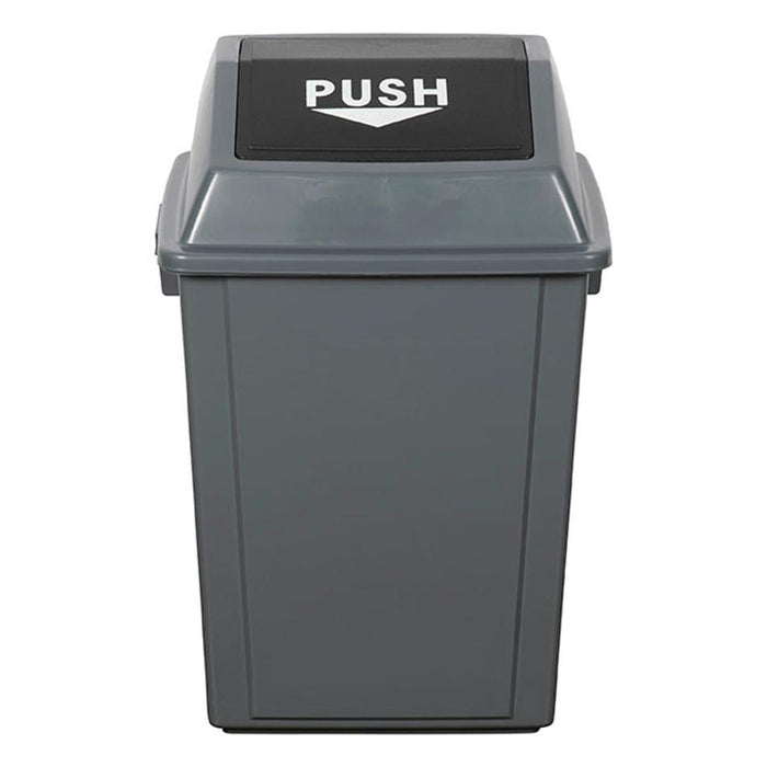 Cleanlink 40L Rubbish Bin with Spring Loaded Bullet Lid - Grey_1