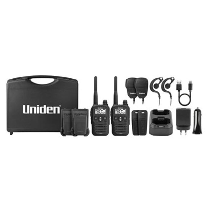 Uniden 2W Uhf Hand Held Transciever + Accessories Pack Uh825P DC9242