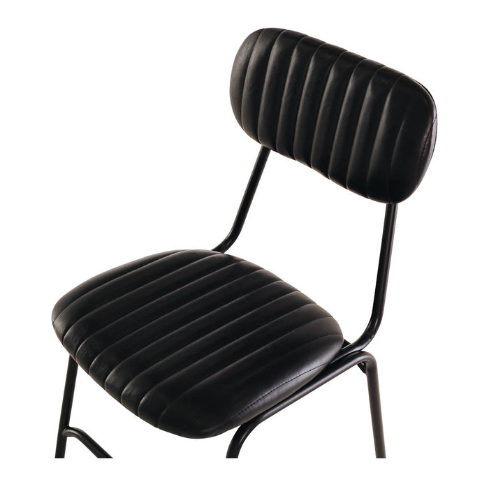 Datsun Vintage Dining Chair nz Black PU(4)