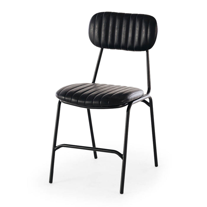 Datsun Vintage Dining Chair nz Black PU