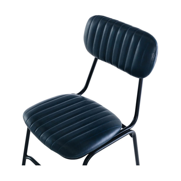 Datsun Vintage Dining Chair nz Blue PU(5)