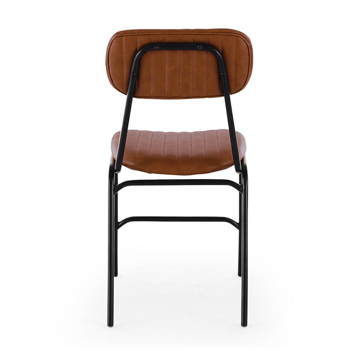 Datsun Vintage Dining Chair nz Brown PU(4)