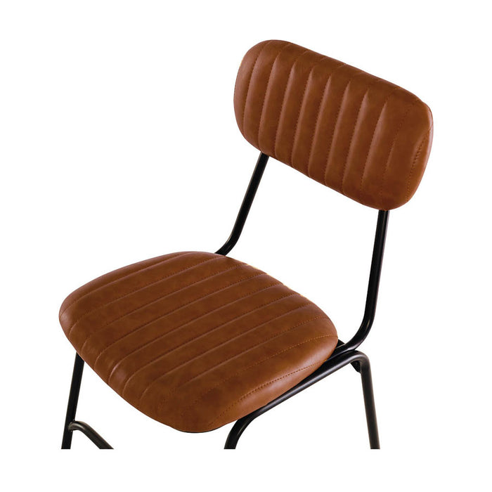 Datsun Vintage Dining Chair nz Brown PU(5)