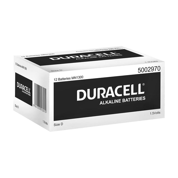Duracell D Batteries, Alkaline, Bulk Pack of 12 D2581627_1