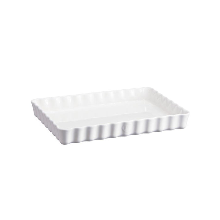 Emile Henry Deep Rectangular Tart Dish - Flour EH116038_1