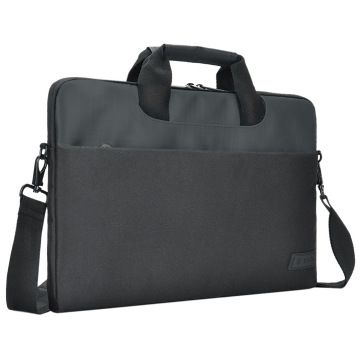 Evol Byron 13.3" - 14.1" Water Resistant Slim Briefcase Black EV034