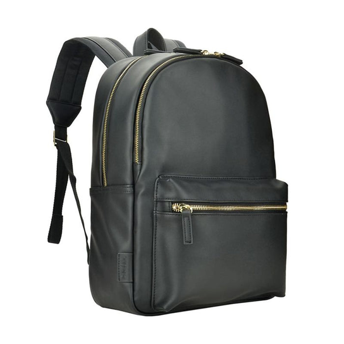 Evol Generation Earth Berlin Recycled 13.3"-14.1" Laptop PU Ladies Backpack – Black EVR124