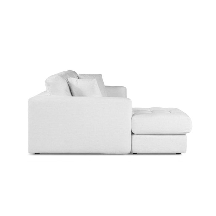 Furniture By Design Hugo 3 Seater Chaise - speckle White FALHUG3SCBW_2