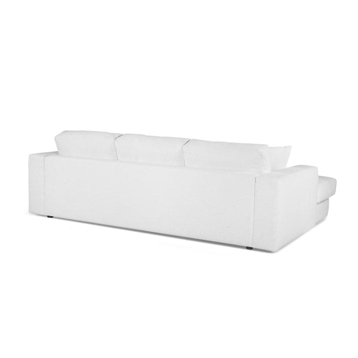 Furniture By Design Hugo 3 Seater Chaise - speckle White FALHUG3SCBW_3