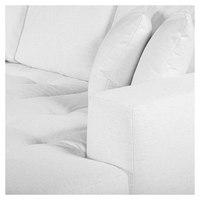 Furniture By Design Hugo 3 Seater Chaise - speckle White FALHUG3SCBW_4