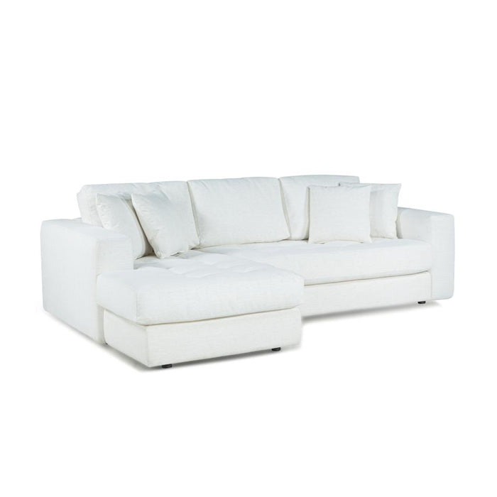 Furniture By Design Hugo 3 Seater Chaise - speckle White FALHUG3SCBW_8