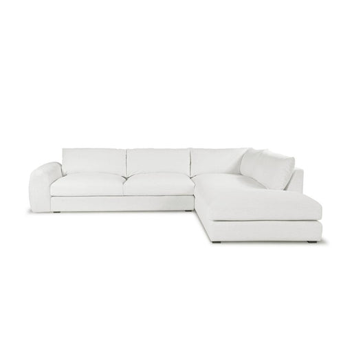 Furniture By Design Juno Corner Open end - speckle White  RHF_1
