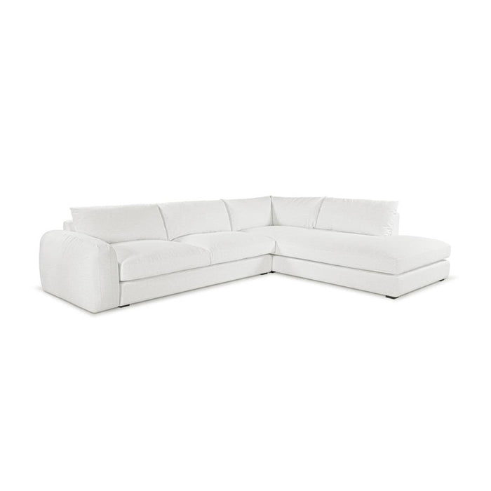Furniture By Design Juno Corner Open end - speckle White  RHF_2