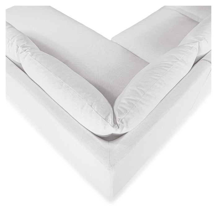 Furniture By Design Juno Corner Open end - speckle White  RHF_5