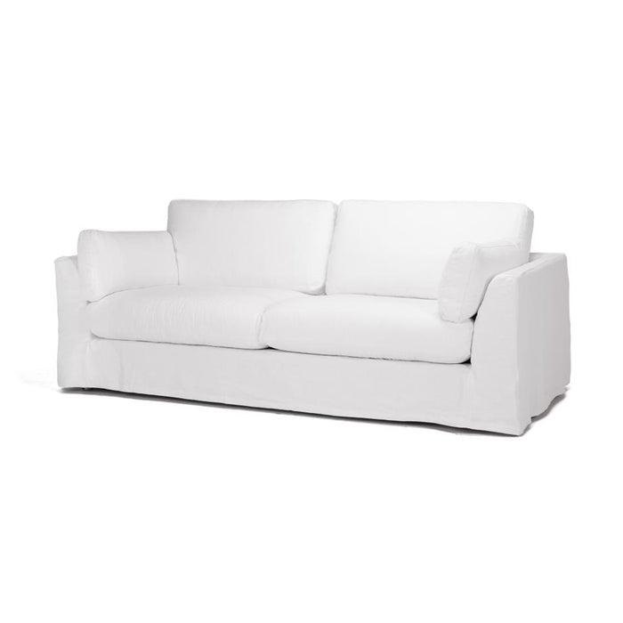 Furniture By Design CARSON 3 Seat Slipcover Sofa - White FUCAR3PWH_5