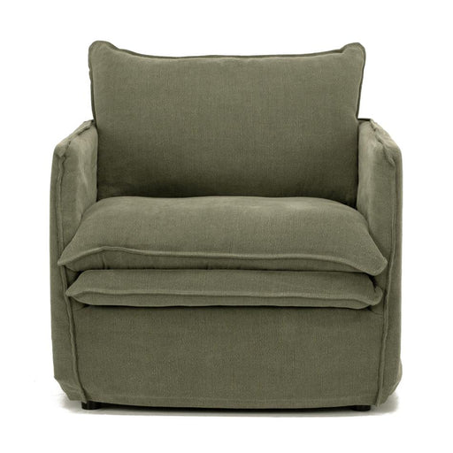 Furniture By Design HAMILTON Armchair Slipcover Sofa - Khaki_1