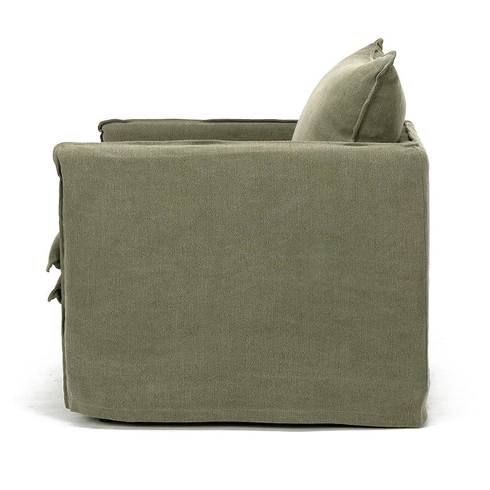 Furniture By Design HAMILTON Armchair Slipcover Sofa - Khaki_6