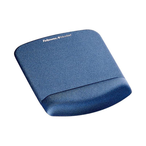 Fellowes PlushTouch Wrist Rest Mouse Pad Blue F9287301_1