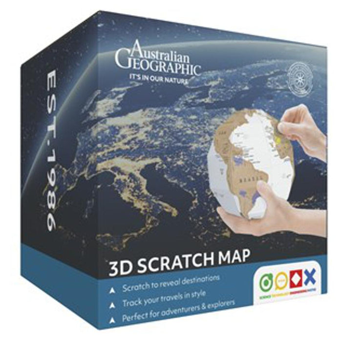 Electus Australian Geographic Scratch World Globe GA0043_1