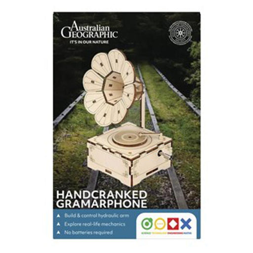 Australian Geographic Eco Workshop Gramophone Music Box GA0064_1