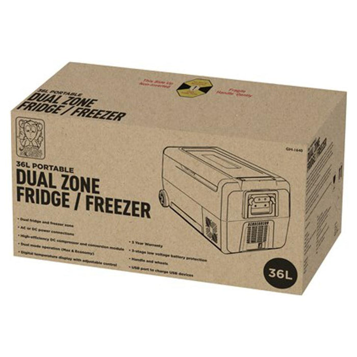 36L  Single Or Dual Zone Fridge/Freezer With Removable Zone Divider