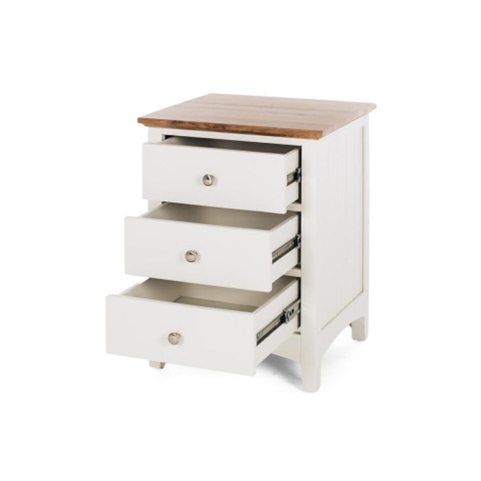 Furniture By Design Jessica 3drw Bedside OAK TOP GHPROG2687L