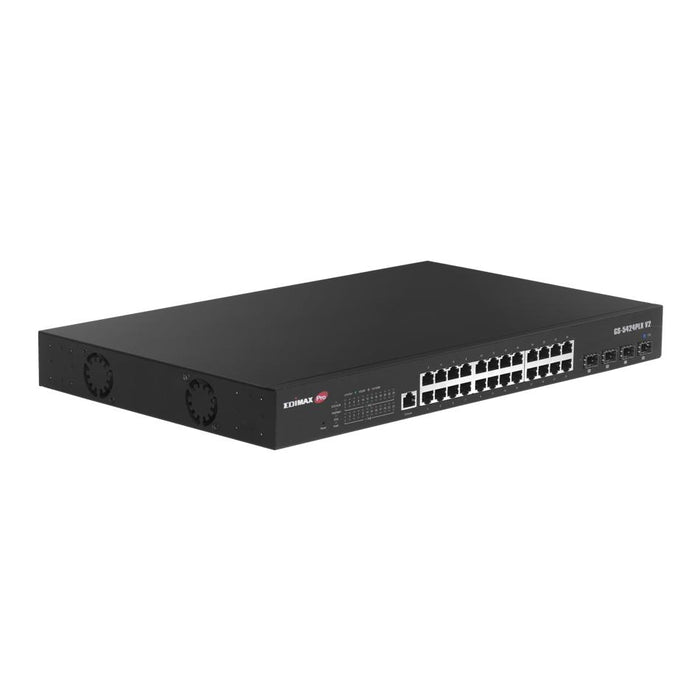 Edimax 24 Port Gigabit Poe+ Web Smart Surveillance Switch GS-5424PLXV2