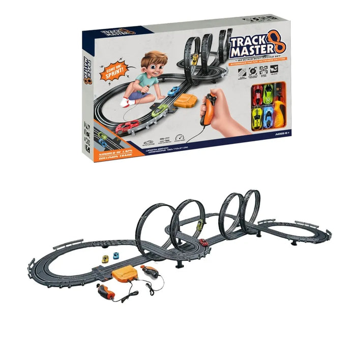 Track Master Racing Slot Track Set Scale 1/64