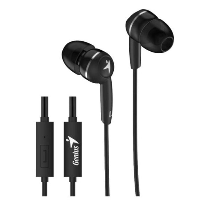 Genius Hs-M320 Black In-Ear Headphones With Microphone HC712