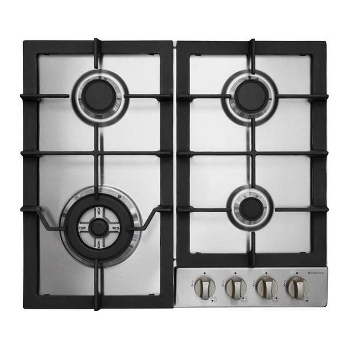 Parmco 600mm Gas Hob, 3 Burner + WOK, Stainless Steel HO-6-6S-3GW