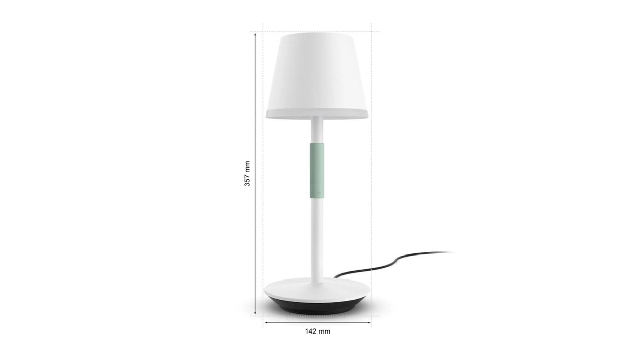 Philips Hue Lighting Philips Hue Colour/White Belle Portable Table Lamp – White HUE128801