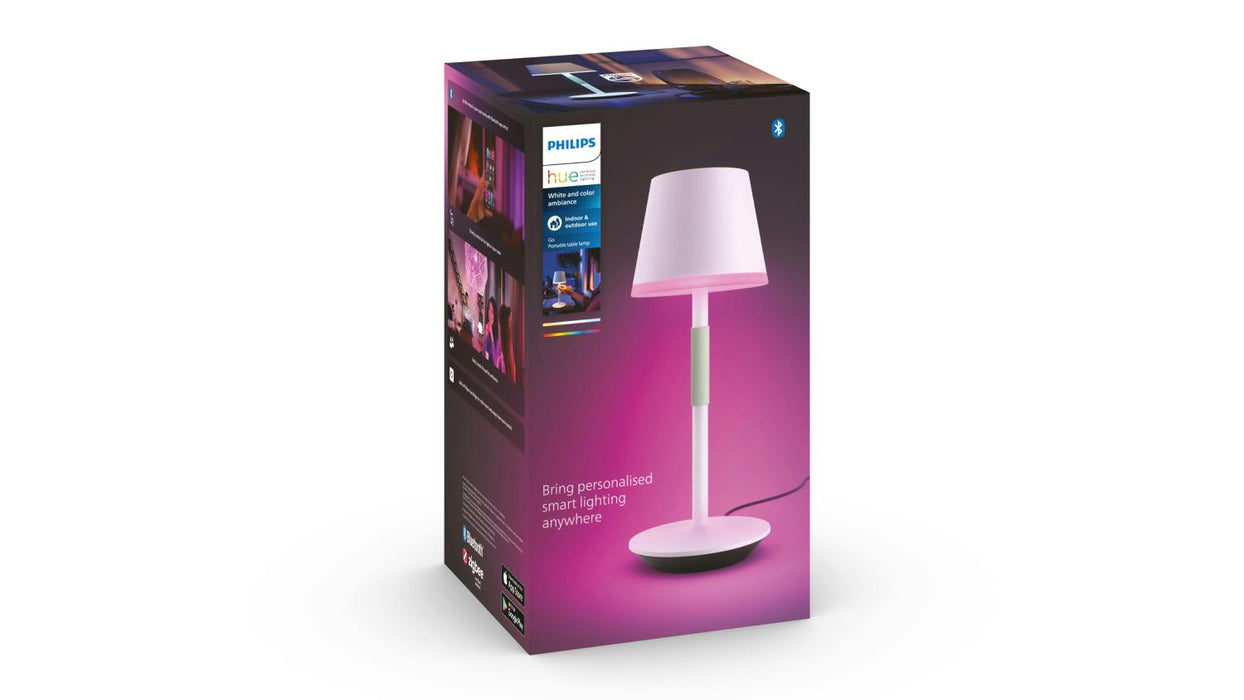 Philips Hue Lighting Philips Hue Colour/White Belle Portable Table Lamp – White HUE128801