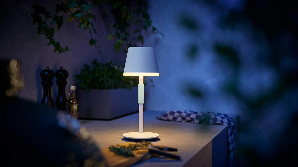 Philips Hue Lighting Philips Hue Colour/White Belle Portable Table Lamp – White HUE128801
