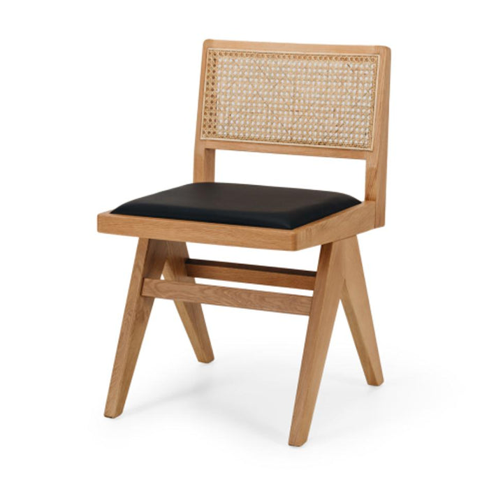 Furniture By Design Palma Chair Natural Oak PU Seat HZCBPCPU