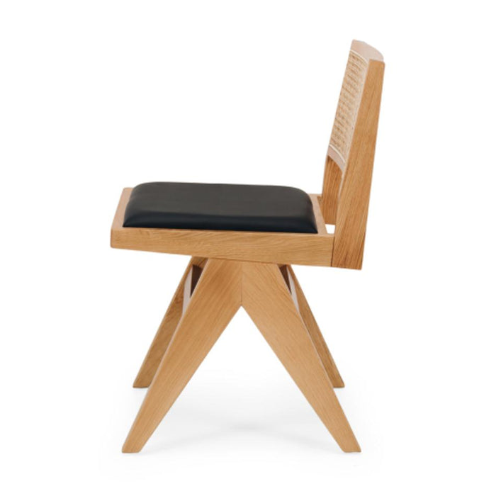 Furniture By Design Palma Chair Natural Oak PU Seat HZCBPCPU