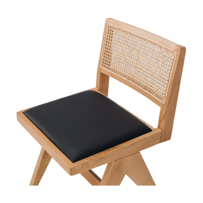 Furniture By Design Palma Chair Natural Oak PU Seat HZCBPCPU