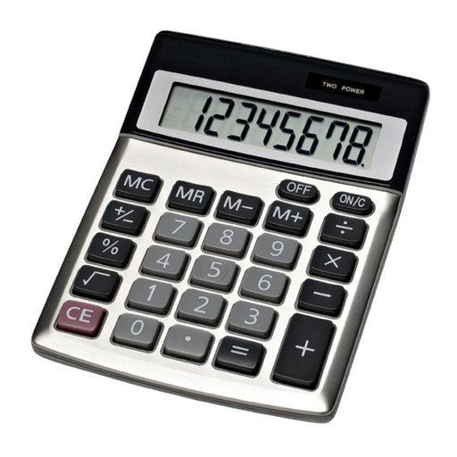 Jastek 8-Digit Compact Metal Calculator 0308500_1
