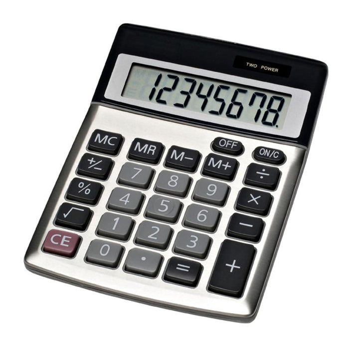 Jastek 8-Digit Compact Metal Calculator 0308500_1