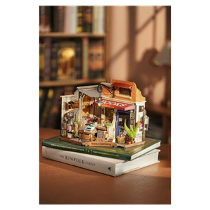 Electus Rokr Corner Bookstore Diy Miniature House Kit KJ9072_3