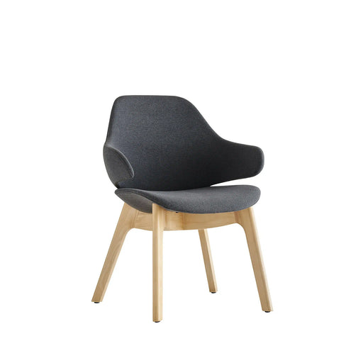 Buro Konfurb Orbit Mid Back Wooden Base Chair 1