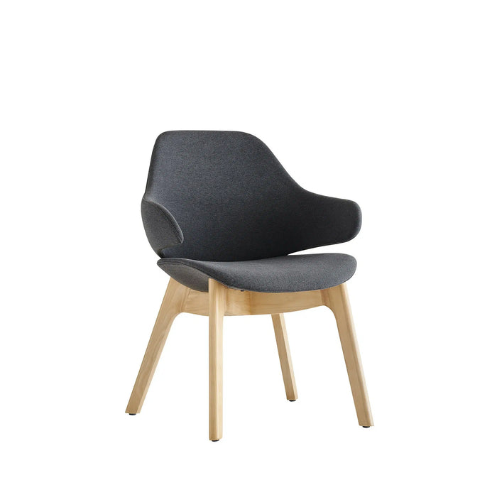 Buro Konfurb Orbit Mid Back Wooden Base Chair 1