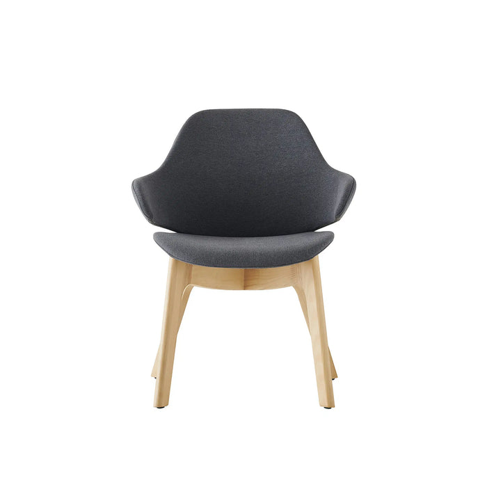 Buro Konfurb Orbit Mid Back Wooden Base Chair 2