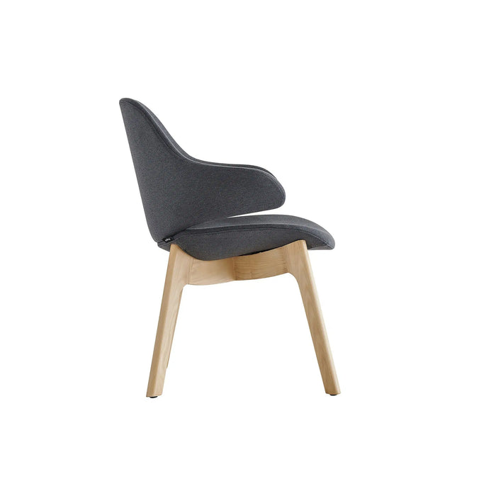 Buro Konfurb Orbit Mid Back Wooden Base Chair 3